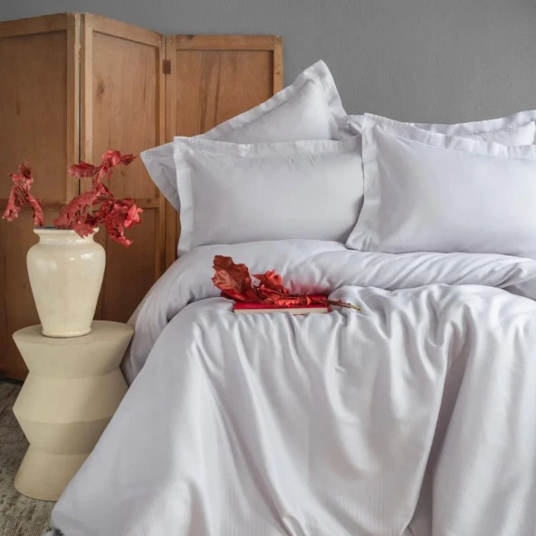 Apricitas Home Esential Çift Kişilik Nevresim Takımı Gri ürün görseli 1