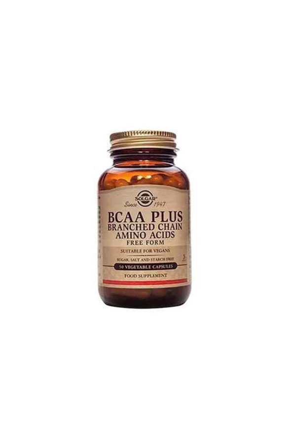 Solgar BCAA Plus 50 Vegetable Capsules