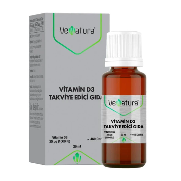 VENATURA VİTAMİN D3 20 ML DAMLA