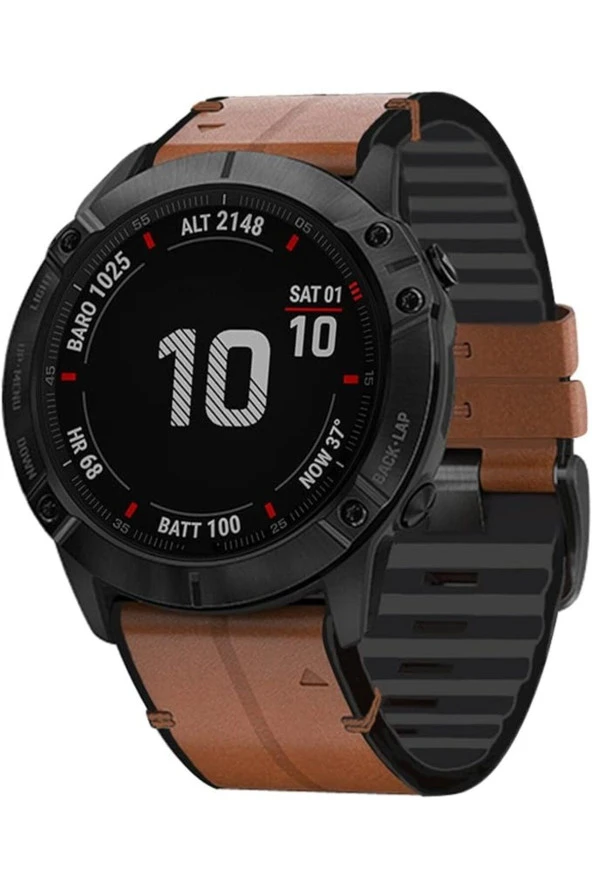 Fenix 3-3hr-3pro Için Quick Fit Özellikli Deri Kordon - 2