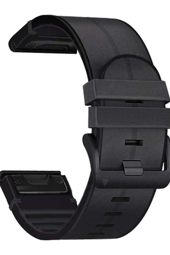 Garmin Fenix 3-3hr-3pro ile uyumlu Için Quick Fit Özellikli Deri Kordon - 3