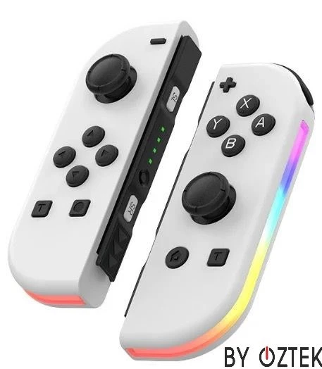 Nintendo Switch/Switch Oled Yüksek Kapasite Titreşimli RGB Işıklı Joy-Con Oyun Kolu - 5