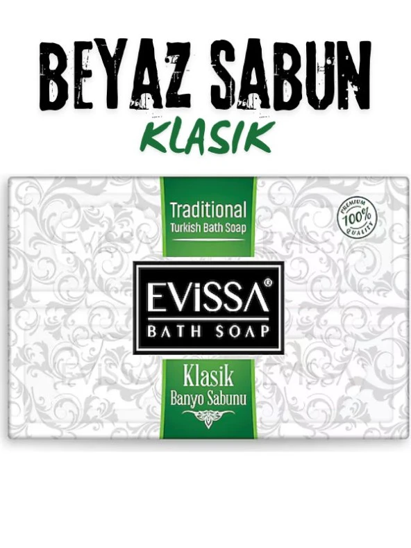 Klasik Banyo Sabunu 4×150 Gr 600 Gr Beyaz Sabun