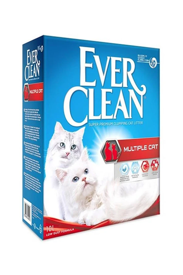 Ever Clean Multiple Cat (Extra Güçlü)Kedi Kumu 10 Lt