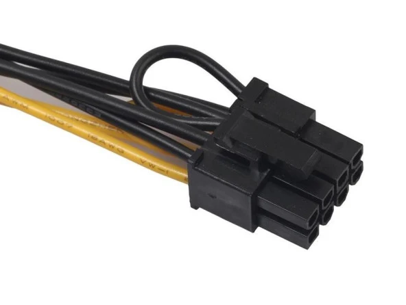 PrimeX PX-5062 Sata To 8 Pin Ekran Kartı Power Çevirici, 6+2 Pin 8Pin Ekran Kartı Kablo,  Bakır 20Cm - 6