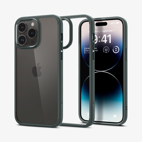 SPİGEN APPLE İPHONE 14 PRO MAX KILIF ULTRA HYBRİD ABYSS GREEN - ACS04821 - 2