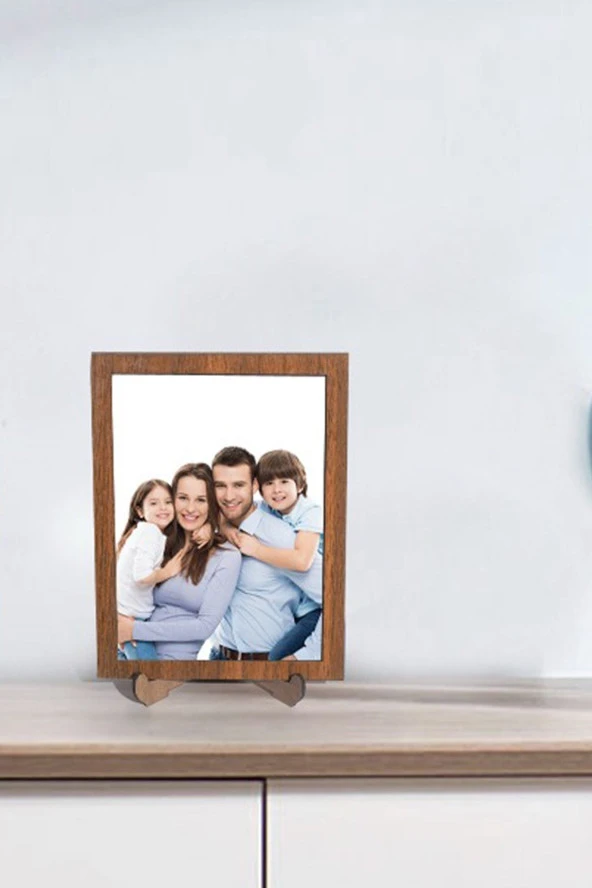 HYL 3 Adet Ahşap Ayaklı Resim Çerçevesi 13x18 Resme Uygun (CAMSIZ) - 4