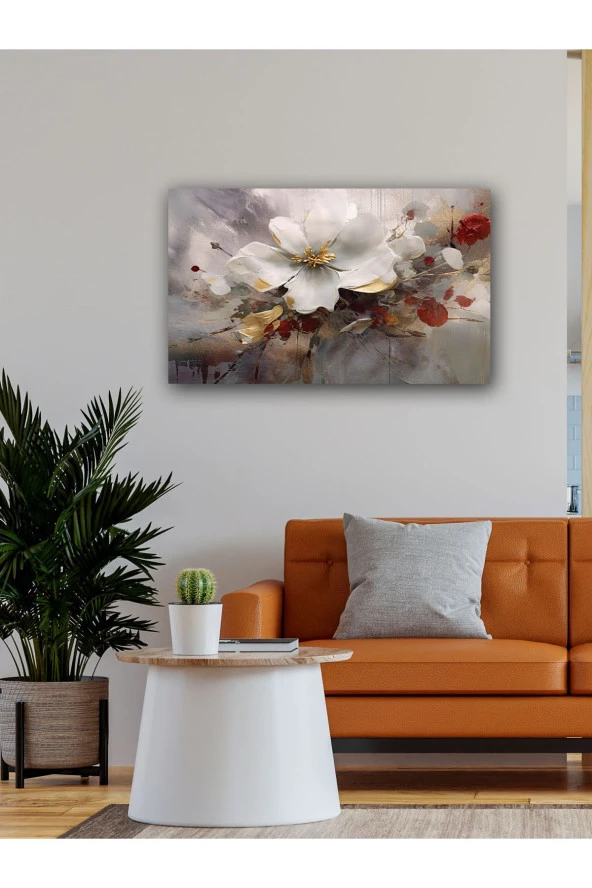 YALOVA SHOP Dekoratif Yağlıboya Çiçek Temalı UV Baskı Tablo - Resim 4