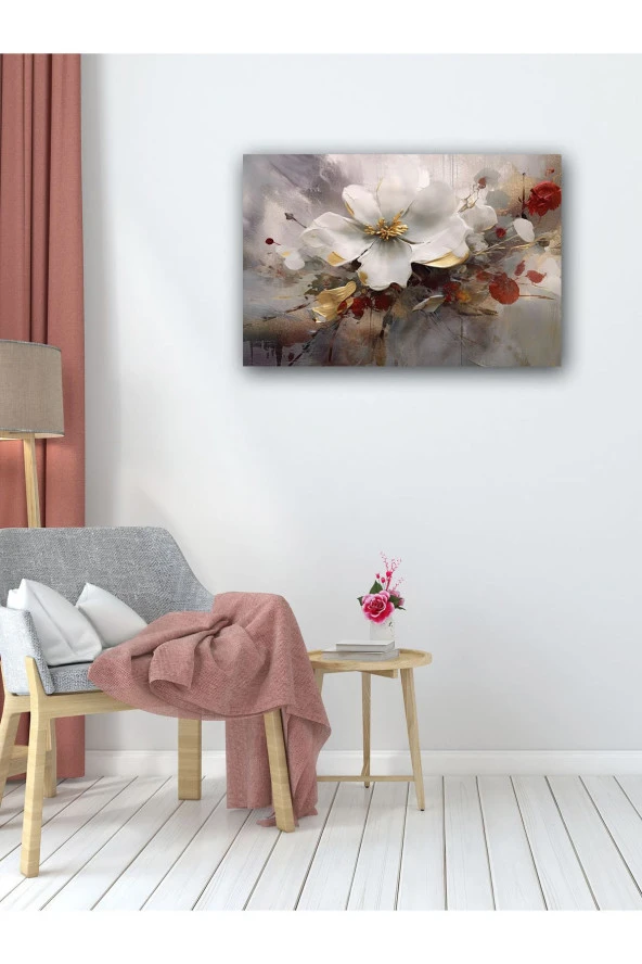 YALOVA SHOP Dekoratif Yağlıboya Çiçek Temalı UV Baskı Tablo - Resim 3