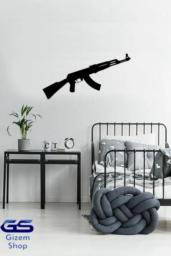Odun Marketi Ak-47 Kalaşnikof Mdf Duvar Dekoru Pubge Nin En Sevilen Silahı - 1