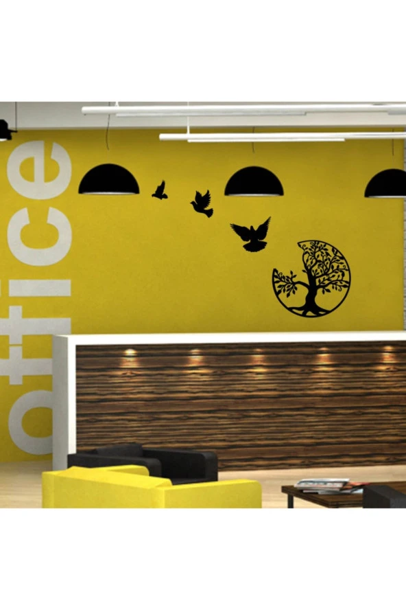 GİZEM SHOP Dekoratif Lazer Kesim Hayat Ağacı Indan Uçan Kuşlar Ençok Beğenilen Ürünler Den Biri ürün görseli 1