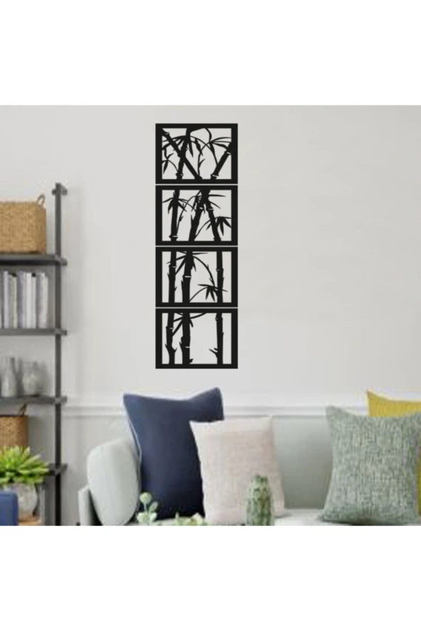 GİZEM SHOP Dörtlü Palmiye Ağacı Ofis Ve Evinizin Dokaryonu Için Muhteşem Bir Dekorasyon Ürünü - Resim 2