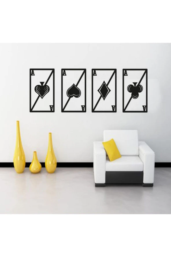 HYL Siyah Dekoratif Ahşap Lazer Kesim Duvar Süsü - Resim 3