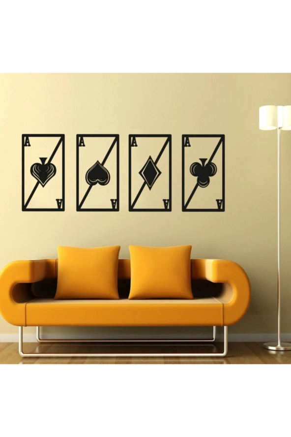 HYL Siyah Dekoratif Ahşap Lazer Kesim Duvar Süsü - Resim 6