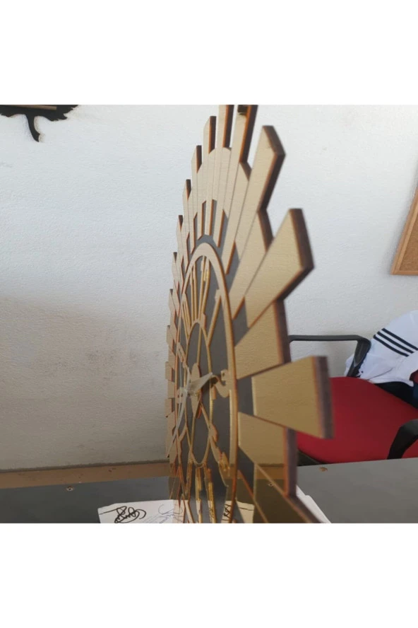 GİZEM SHOP Dekoratif Piyano Duvar Saati Pleksi Ev Ofis Ve Işyeri Için Gümüş - 7