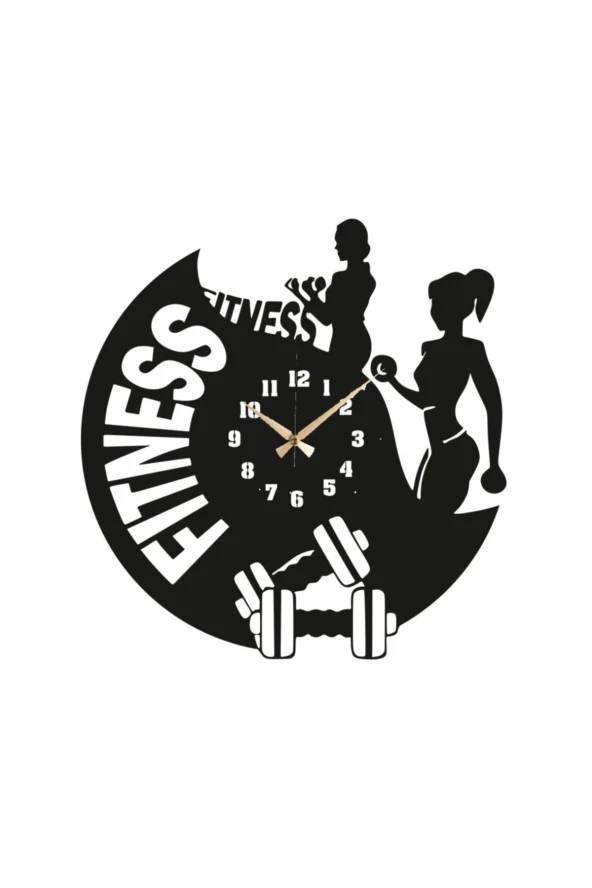 GİZEM SHOP Fitness Salonlarına Özel Hediyelik Duvar Saati Lazer Kesim - 2