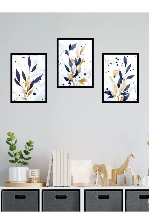 YALOVA SHOP Dekoratif 3 lü Tablo Seti - Resim 5