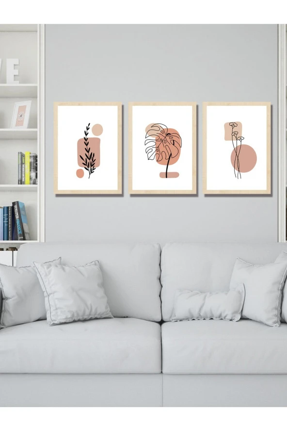 HYL Modern Sanatsal Uv Baskı Mdf Art Tablo Evinize Şıklık Katın Minimalis Art 40x30 - Resim 2