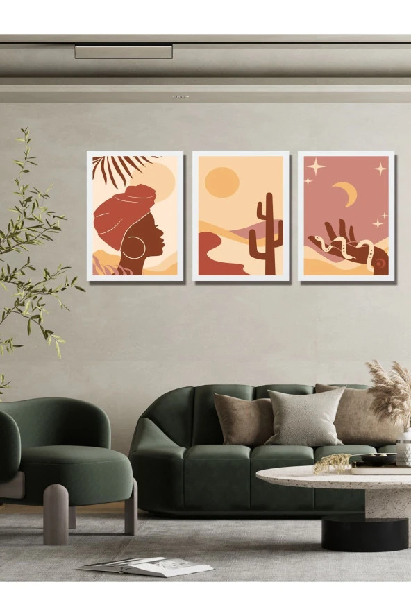 HYL Modern Sanatsal Uv Baskı Mdf Art Tablo Evinize Şıklık Katın Minimalis Art 40x30 - 3