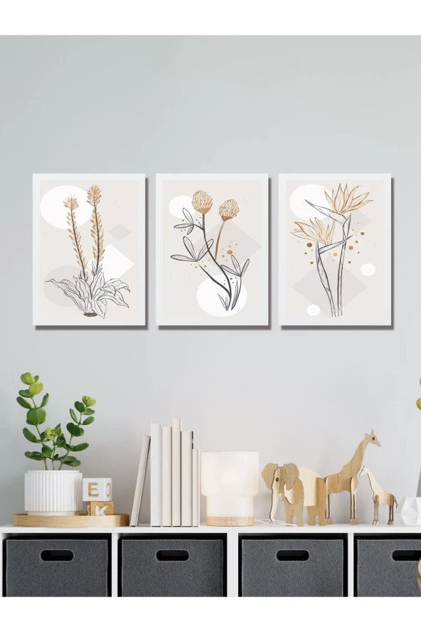 HYL Modern Sanatsal Uv Baskı Mdf Art Tablo Evinize Şıklık Katın Minimalis Art 40x30 - Resim 2