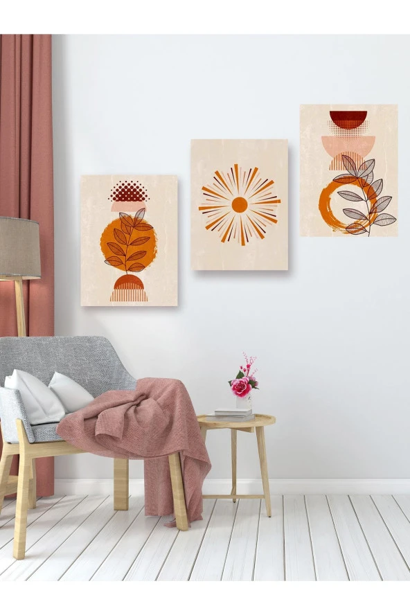 HYL Modern Sanatsal Uv Baskı Mdf Art Tablo Evinize Şıklık Katın Minimalist Art 40x30 - Resim 4