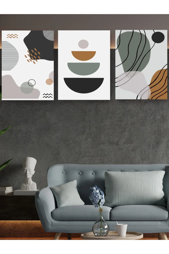 HYL Modern Sanatsal Uv Baskı Mdf Art Tablo Evinize Şıklık Katın Minimalist Art 40x30 - Resim 4