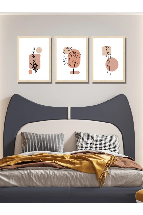 HYL Modern Sanatsal Uv Baskı Mdf Art Tablo Evinize Şıklık Katın Minimalis Art 40x30 - Resim 4