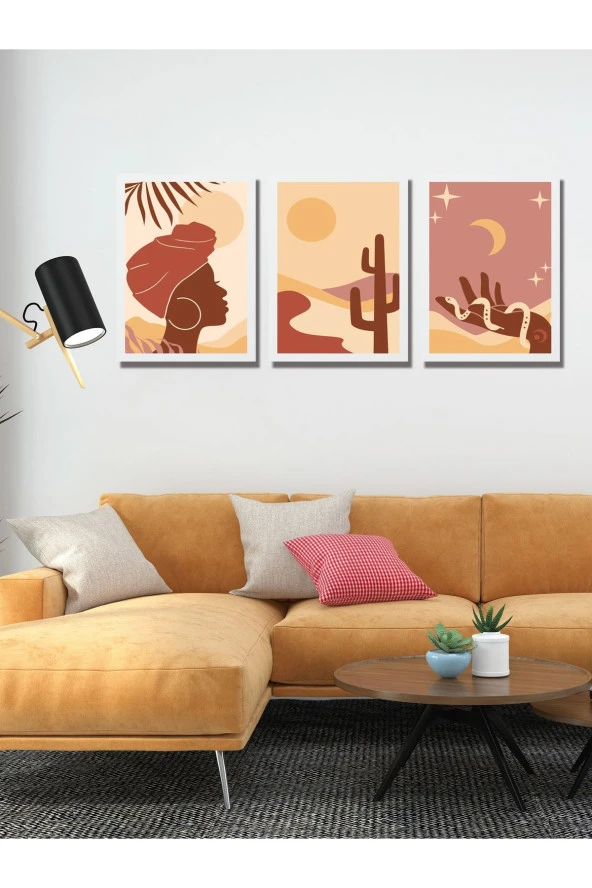 HYL Modern Sanatsal Uv Baskı Mdf Art Tablo Evinize Şıklık Katın Minimalis Art 30x20 cm - Resim 2