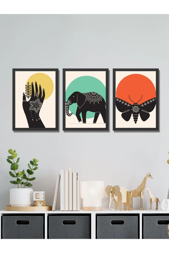 HYL Modern Sanatsal Uv Baskı Mdf Art Tablo Evinize Şıklık Katın Minimalis Art 40x30 - Resim 4