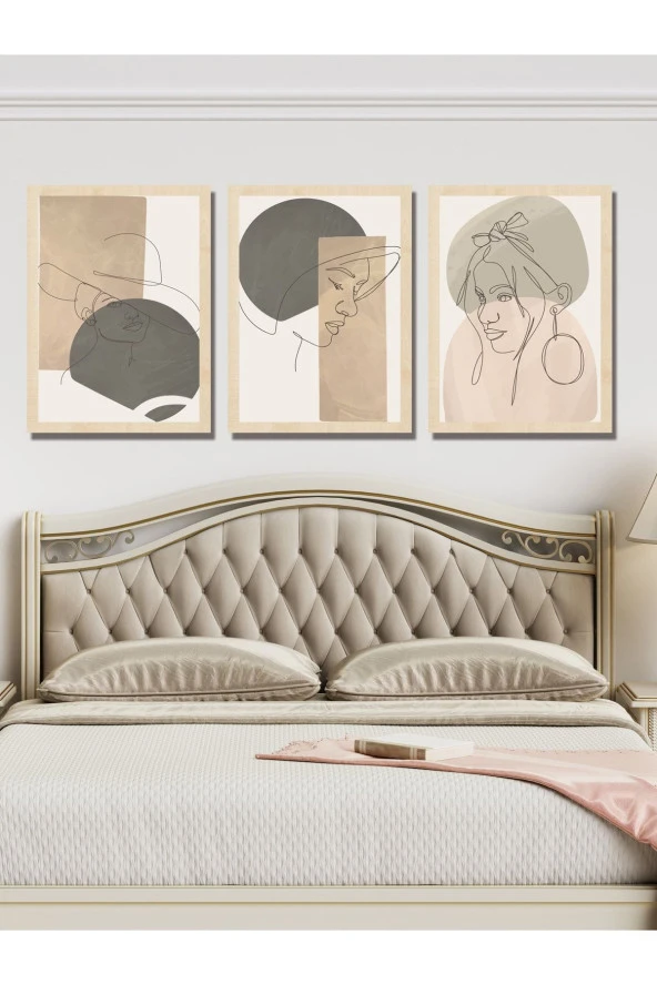 HYL Modern Sanatsal Uv Baskı Mdf Art Tablo Evinize Şıklık Katın Minimalis Art 40x30