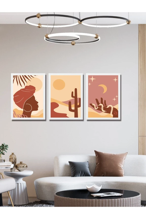 HYL Modern Sanatsal Uv Baskı Mdf Art Tablo Evinize Şıklık Katın Minimalis Art 30x20 cm - Resim 3