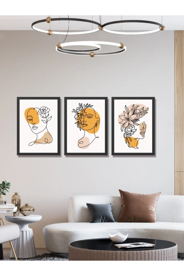 HYL Modern Sanatsal Uv Baskı Mdf Art Tablo Evinize Şıklık Katın Minimalis Art 30x20 cm - Resim 3