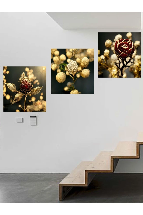 HYL Modern Sanatsal Uv Baskı Mdf Art Tablo Evinize Şıklık Katın 30x30 Ys 0016 ürün görseli 1