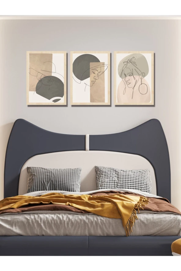 HYL Modern Sanatsal Uv Baskı Mdf Art Tablo Evinize Şıklık Katın Minimalis Art 40x30 - Resim 5