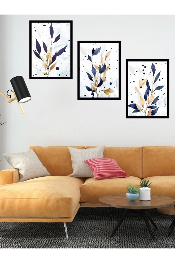 YALOVA SHOP Dekoratif 3 lü Tablo Seti - Resim 2