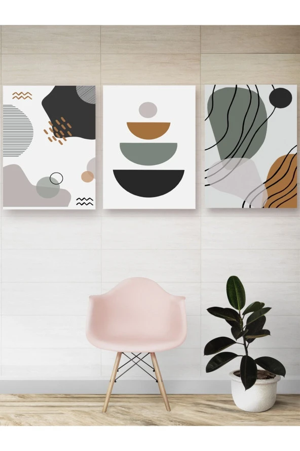 HYL Modern Sanatsal Uv Baskı Mdf Art Tablo Evinize Şıklık Katın Minimalist Art 40x30 - Resim 2