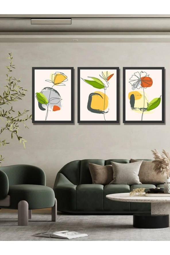 HYL Modern Sanatsal Uv Baskı Mdf Art Tablo Evinize Şıklık Katın Minimalis Art 40x30 - 2