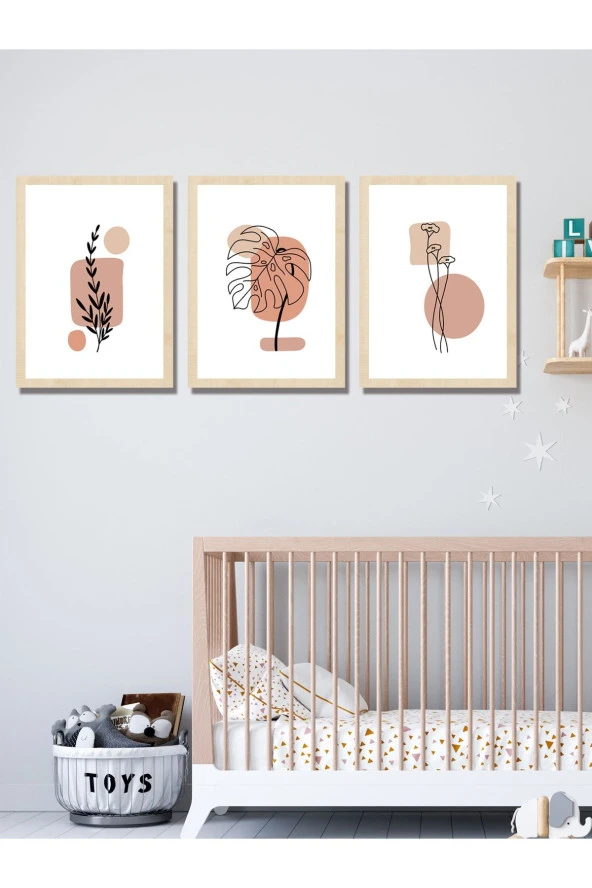 HYL Modern Sanatsal Uv Baskı Mdf Art Tablo Evinize Şıklık Katın Minimalis Art 30x20 - 2