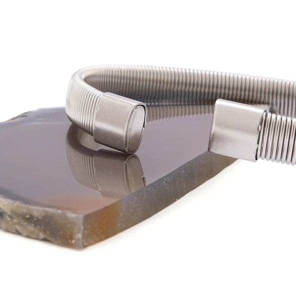 316L Çelik Erkek Kelepçe Bileklik EBLK-413 - Resim 4