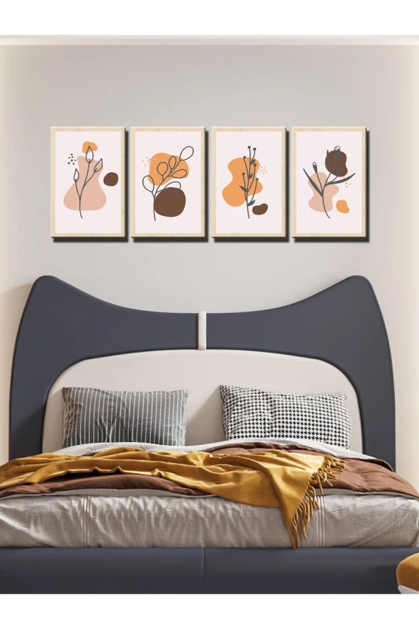 HYL Modern Sanatsal Uv Baskı Mdf Art Tablo Evinize Şıklık Katın - Resim 4