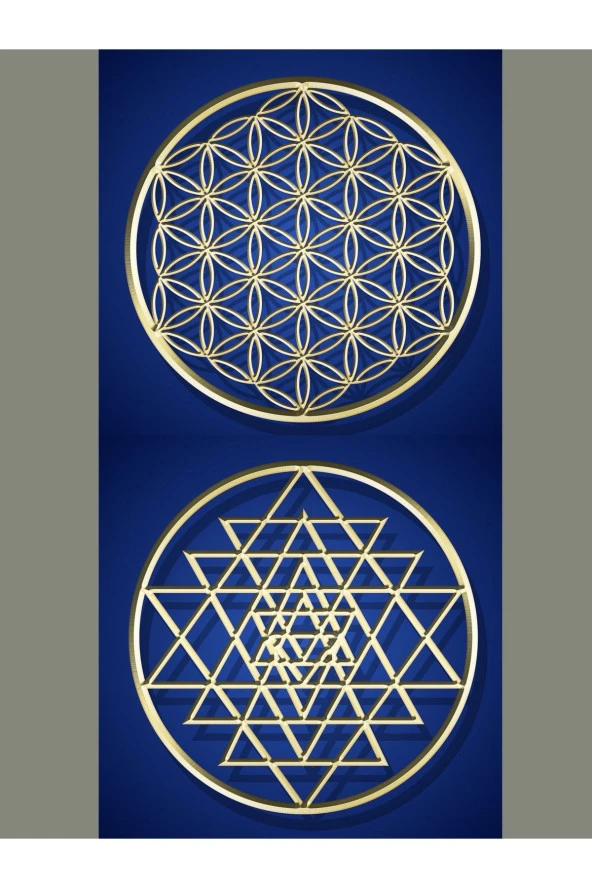 GİZEM SHOP Kutsal Geometrik Şekiller Yaşam Çiçeği Sriyantra Set Torus Hediyemizdir