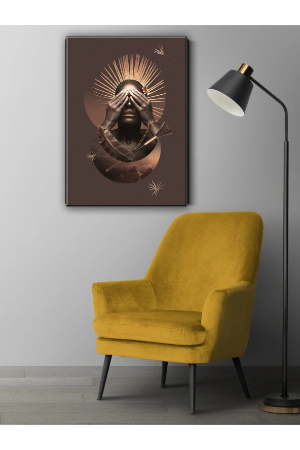 HYL Modern Sanatsal Uv Baskı Mdf Mısır Güneşi