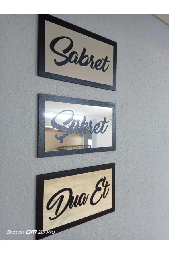 Odun Marketi Sabret Şükret Dua Et - Gümüş Dişi