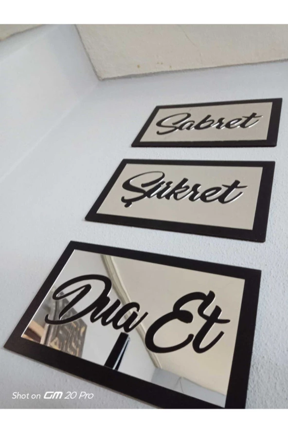 Odun Marketi Sabret Şükret Dua Et - Gümüş Dişi - Resim 2