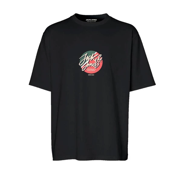 Jack & Jones 12255650 Jortampa Tee Ss Crew Neck 1 Fst Ln Siyah