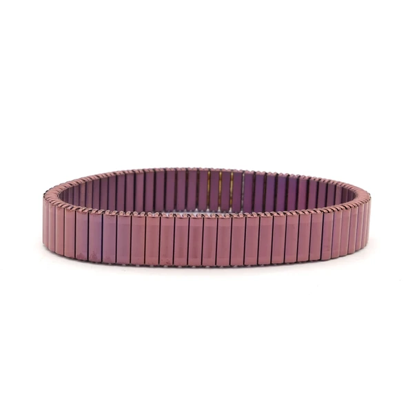 316L Çelik Rose Pembe iİtalyan Charm Erkek Kelepçe Bileklik EBLK-410