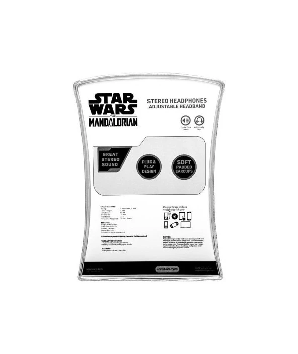 Kablolu Kulaklık Star Wars The Child Grogu Baby Yoda Çocuk Kulaklığı Lisanslı SW-10901-GR - Resim 6