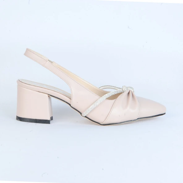 Moda Ayakkabı 01120 Cilt 3Cm Topuklu Kadın Ayakkabı - 9