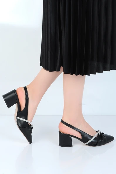 Moda Ayakkabı 01120 Cilt 3Cm Topuklu Kadın Ayakkabı - 3