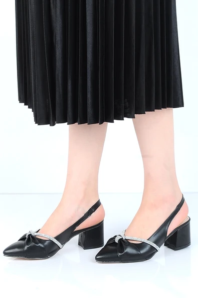 Moda Ayakkabı 01120 Cilt 3Cm Topuklu Kadın Ayakkabı - 2